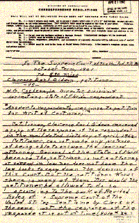 Click here to see Gideon's complete handwritten response